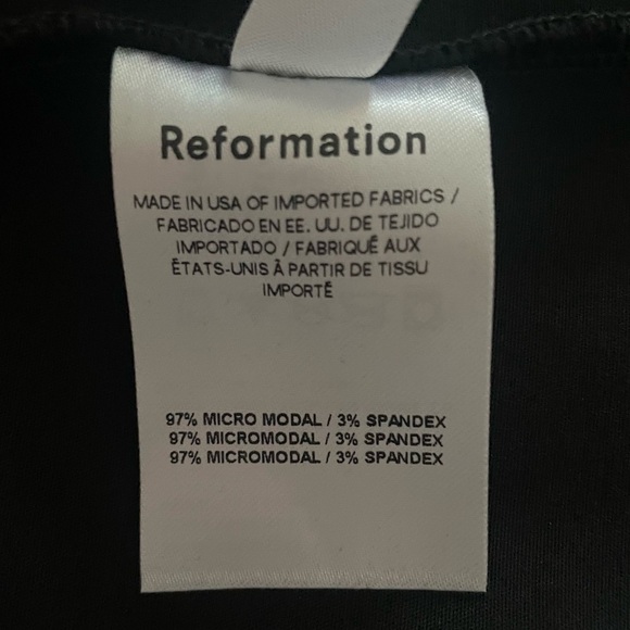 Reformation Henderson Knit Dress in Black Size Large NWT - Picture 6 of 13